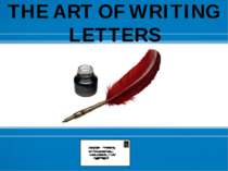 THE ART OF WRITING LETTERS