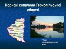 Корисні копалини Тернопільської області