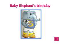 Baby Elephants birthday