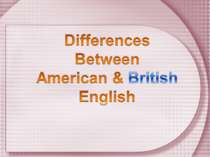 Differences between American and British English