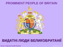 PROMINENT PEOPLE OF BRITAIN