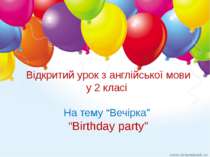 “Birthday party”
