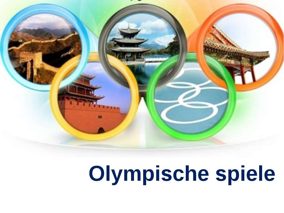 1. Olympische Spiele