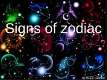 "Signs of zodiac"