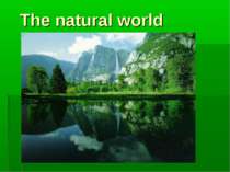 "The natural world"