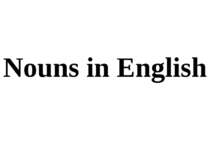 "Nouns in English"