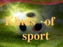 "Kinds of sport"
