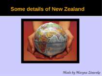 "Some details of New Zealand"