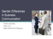 Gender Differences in Business Communication