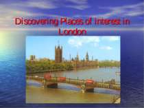 Discovering Places of interest in London