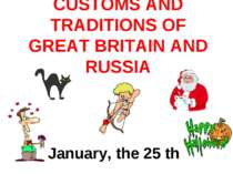 Customs and traditions of great britain and russia