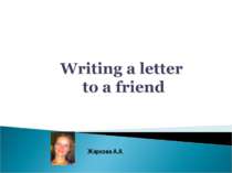 Writing a letter to a friend