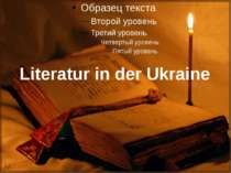 "Literatur in der Ukraine"