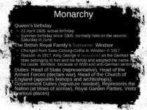 Monarchy Queen’s birthday 21 April 1926: actual birthday Summer birthday sinc...