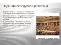 Події, що передували революції 5 травня 1789 р. – скликання Генеральних штаті...