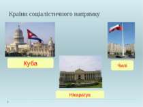 Країни соціалістичного напрямку Куба Чилі Нікарагуа