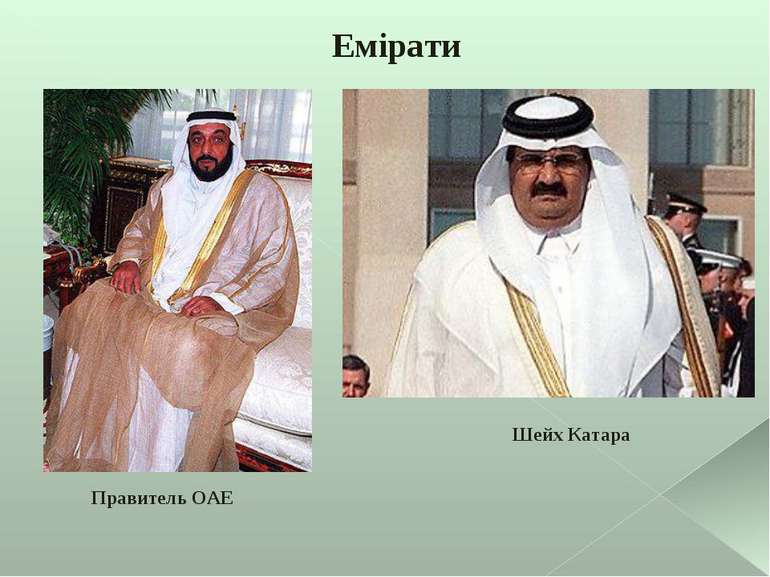 Емірати Правитель ОАЕ Шейх Катара