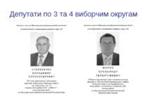 Депутати по 3 та 4 виборчим округам