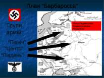 План “Барбаросса” “Північ” Групи армій: “Південь” “Центр” Союз Радянських Соц...