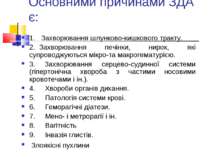 Основними причинами ЗДА є: 1.   Захворювання шлунково-кишкового тракту. 2.  З...