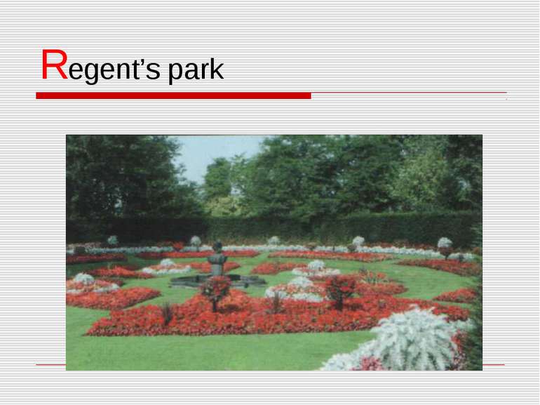 Regent’s park