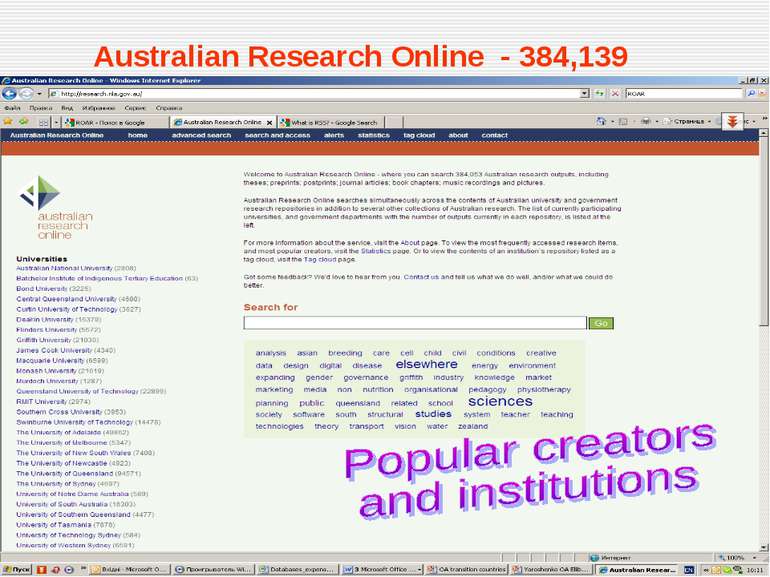 Australian Research Online - 384,139