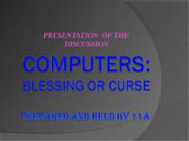 COMPUTERs: blessing or curse