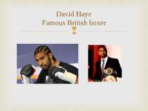 David Haye Famous British boxer