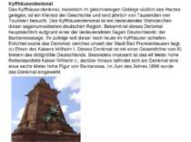Kyffhäuserdenkmal Das Kyffhäuserdenkmal, malerisch im gleichnamigen Gebirge s...