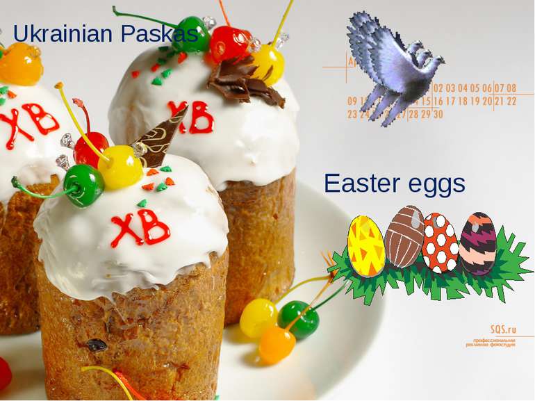 Easter eggs Ukrainian Paskas