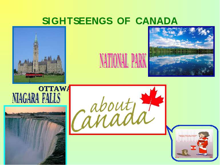 SIGHTSEENGS OF CANADA OTTAWA