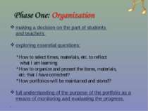 making a decision on the part of students and teachers exploring essential qu...