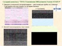 Складові комплексу “STOE Transmission Diffractometer System STADI P” Джерело ...