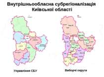 Внутрішньообласна субрегіоналізація Київської області