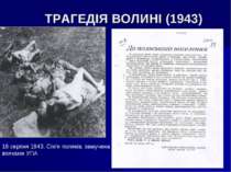 ТРАГЕДІЯ ВОЛИНІ (1943) 16 серпня 1943. Сім'я поляків, замучена вояками УПА
