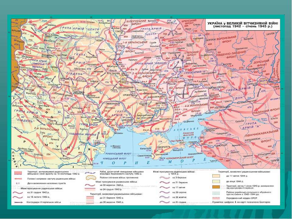 Реферат: Україна на завершальному етапі Другої світової війни 1943-1945