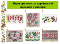 Види орнаментів української народної вишивки