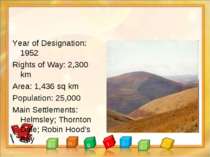 Year of Designation: 1952 Rights of Way: 2,300 km Area: 1,436 sq km Populatio...