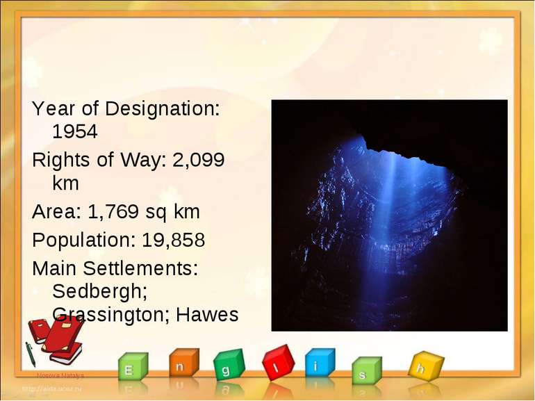 Year of Designation: 1954 Rights of Way: 2,099 km Area: 1,769 sq km Populatio...