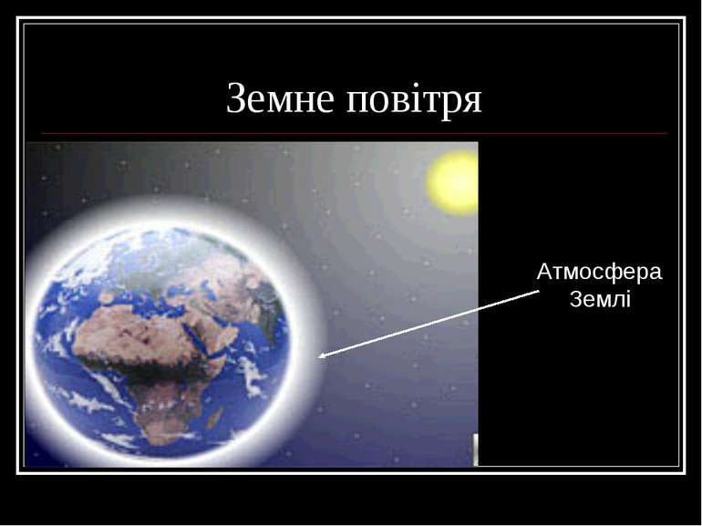 Земне повітря Атмосфера Землі