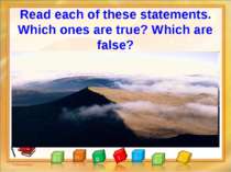 Read each of these statements. Which ones are true? Which are false? Nosova N...