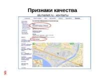 alumarket.ru - контакты Признаки качества