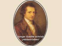 Junger Goethe schrieb „Heidenröslein“