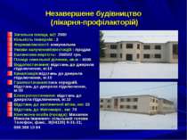 Незавершене будівництво (лікарня-профілакторій) Загальна площа, м2: 2000 Кіль...