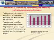 На найближчу та подальшу перспективу рівні видобутку газу будуть визначати та...