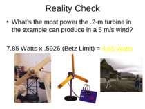 Reality Check What’s the most power the .2-m turbine in the example can produ...