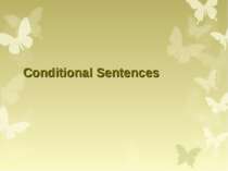 all conditional sentences
