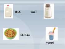yogurt CEREAL SALT MILK