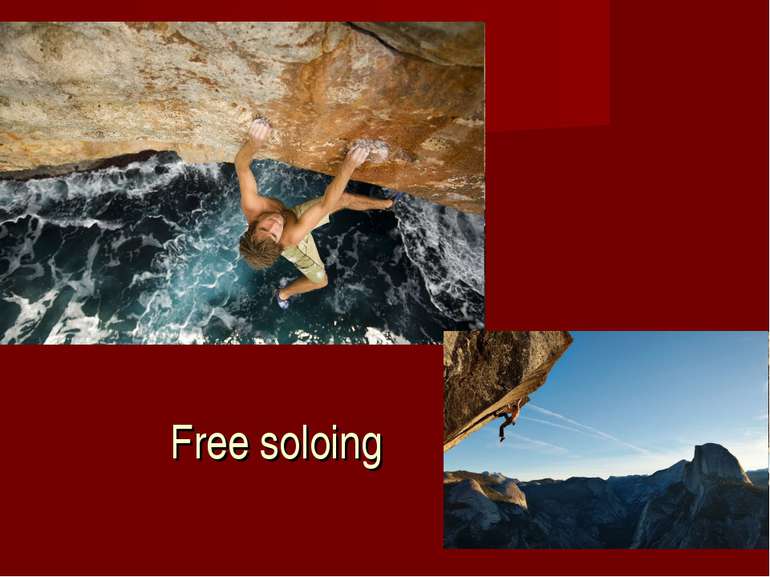 Free soloing