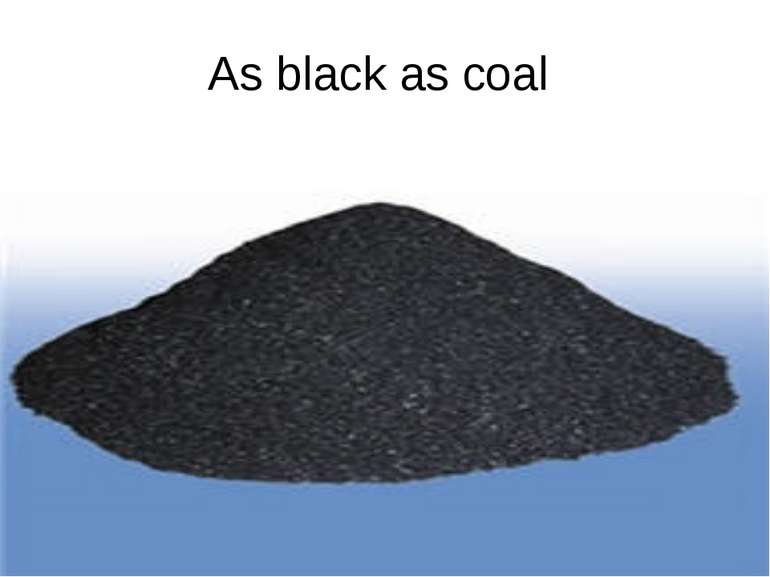 As black as coal